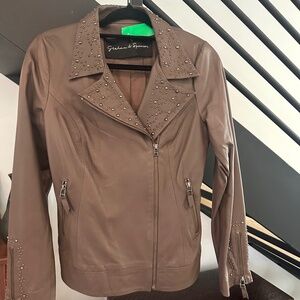 Velvet by Graham & Spencer Leather Moto Jacket